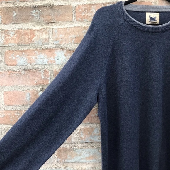 Refectory Gray Sweater Mens Grey Crewneck Cotton Knit Pullover XL Soft - Picture 5 of 7